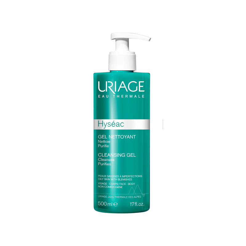 HYSEAC GEL NETTOYANT 500ML URIAGE