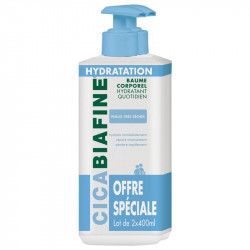 CICABIAFINE BAUME HYDRATANT CORPOREL QUOTIDIEN LOT DE 2 X 400 ml BIAFINE