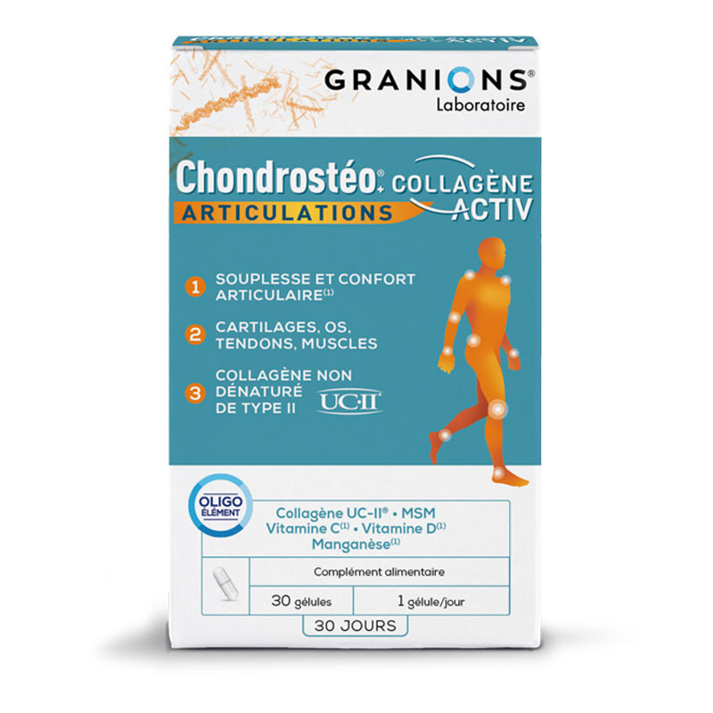 CHONDROSTEO+ ARTICULATIONS 30 GELULES GRANIONS CHONDROSTEO+ ARTICULATIONS 30 GELULES GRANIONS