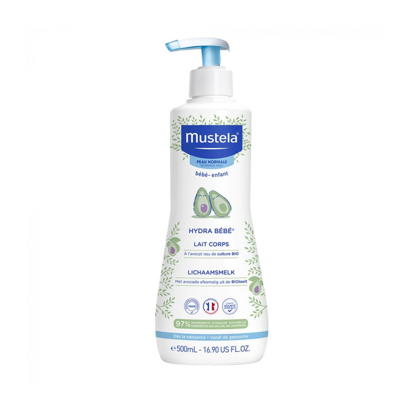 HYDRA BEBE® LAIT CORPS à l' AVOCAT BIO 500ML MUSTELA