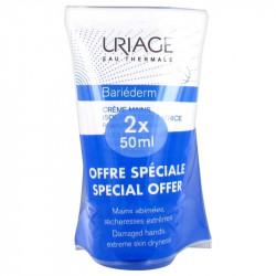 BARIEDERM CREME MAINS ISOLANTE REPARATRICE LOT DE 2 X 50ML URIAGE