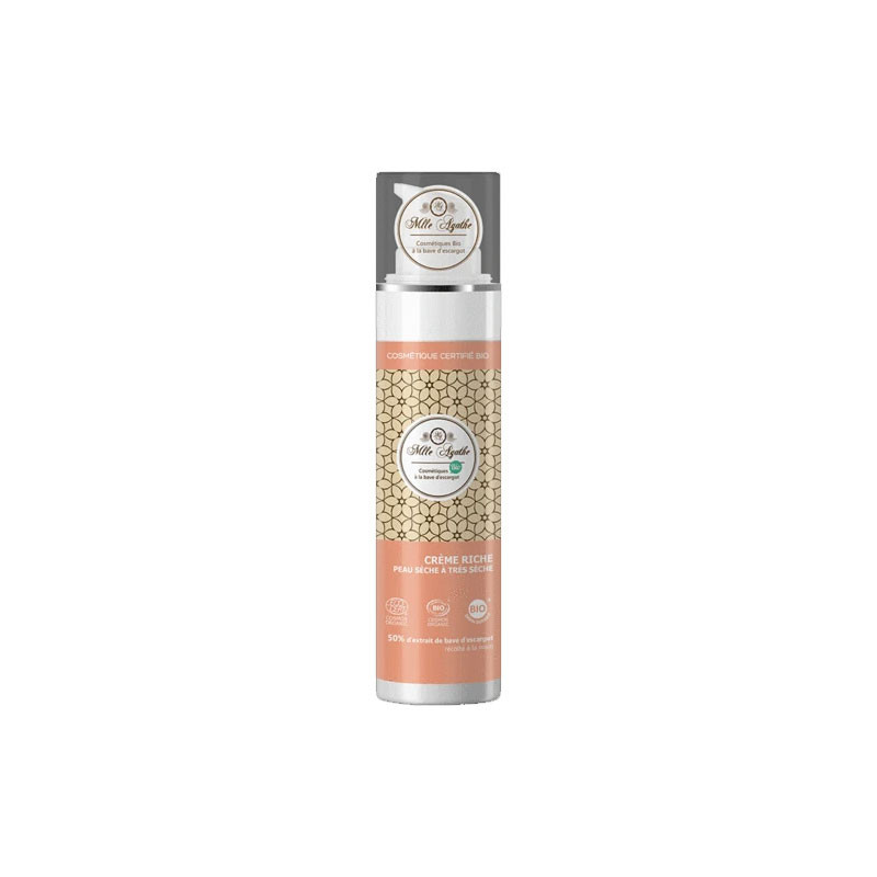 CRÈME RICHE BIO PEAU SÈCHE À TRÈS SÈCHE 50ML MLLE AGATHE