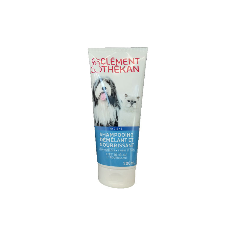 SHAMPOOING DEMELANT et NOURRISSANT CHIEN ET CHAT 200ML CLEMENT THEKAN