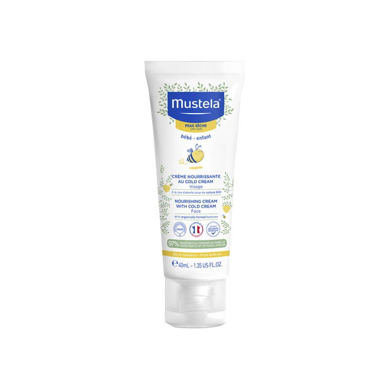 CREME NOURRISSANTE AU COLD CREAM VISAGE CIRE d' ABEILLE BIO 40ML MUSTELA