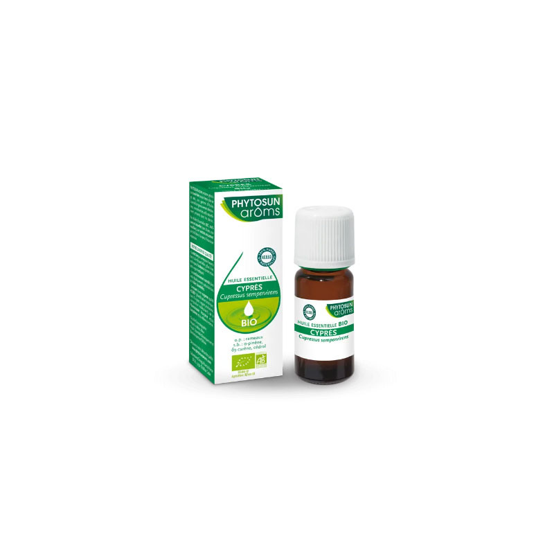 HUILE ESSENTIELLE CYPRES BIO 10ML PHYTOSUN AROMS