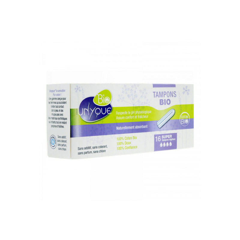 TAMPONS DIGITAUX BIO SUPER X 16 UNYQUE TAMPONS DIGITAUX BIO SUPER X 16 UNYQUE