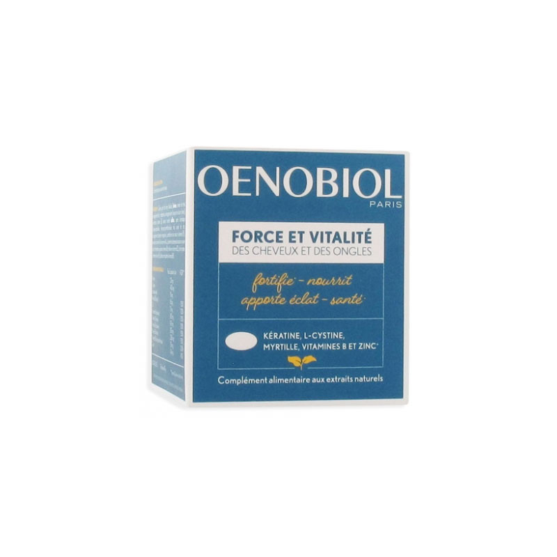 OENOBIOL FORCE VITALITÉ CHEVEUX ONGLES 60 CAPSULES
