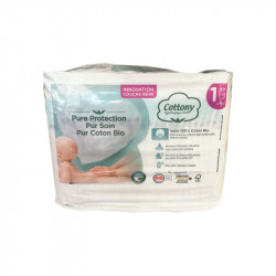 Pampers Couches Premium Protection Taille 0 (1,5-2,5 kg) notre N°1 pour la  protection des peaux sensibles, Aide à protéger le ventre délicat de votre