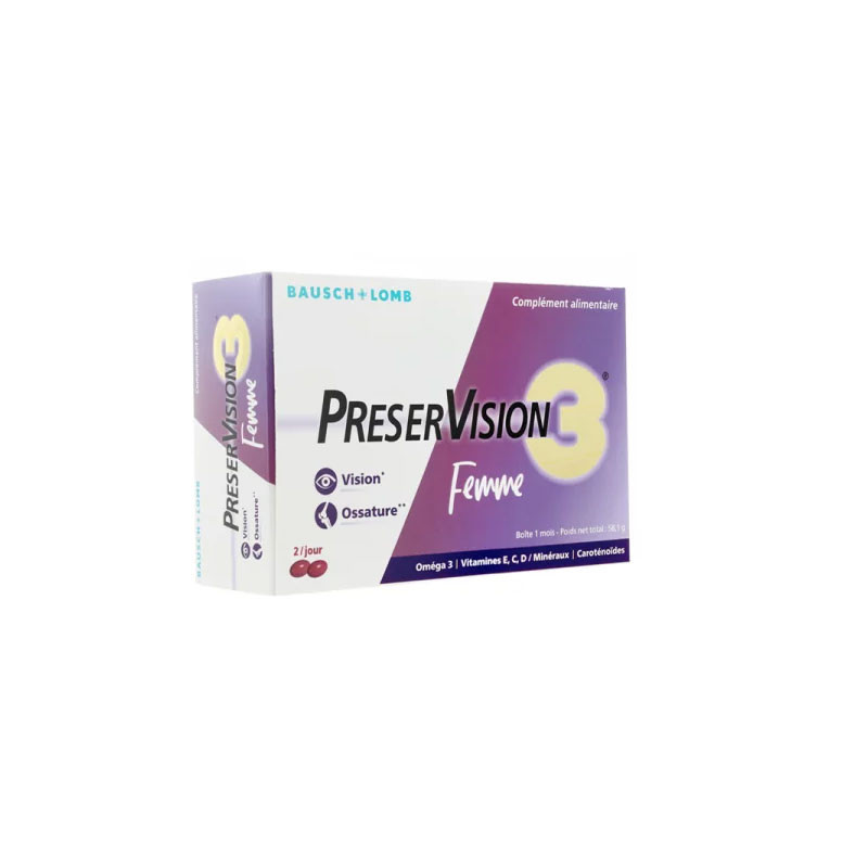 PRESERVISION 3 FEMME 60 capsules BAUSCH & LOMB PRESERVISION 3 FEMME 60 capsules BAUSCH & LOMB