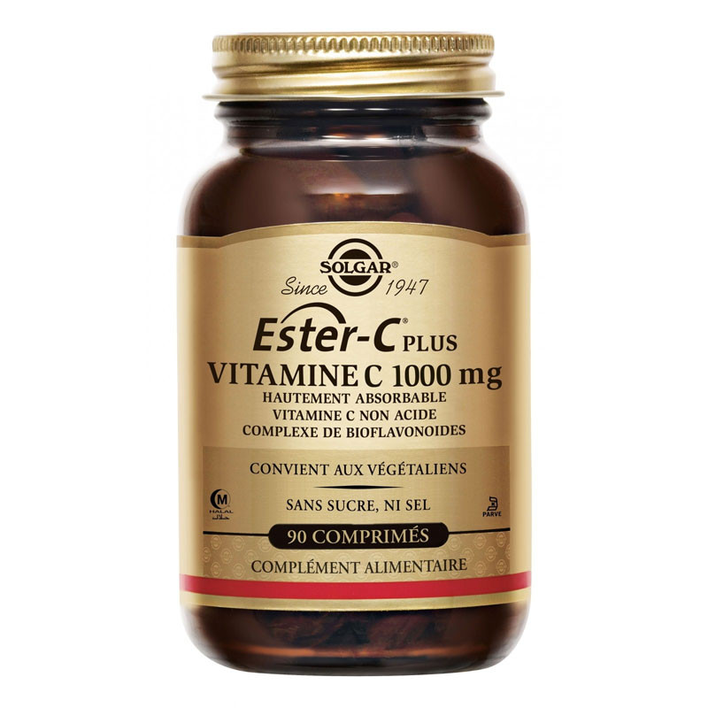ESTER- C® PLUS VITAMINE C 1000MG 90 COMPRIMES SOLGAR ESTER- C® PLUS VITAMINE C 1000MG 90 COMPRIMES SOLGAR