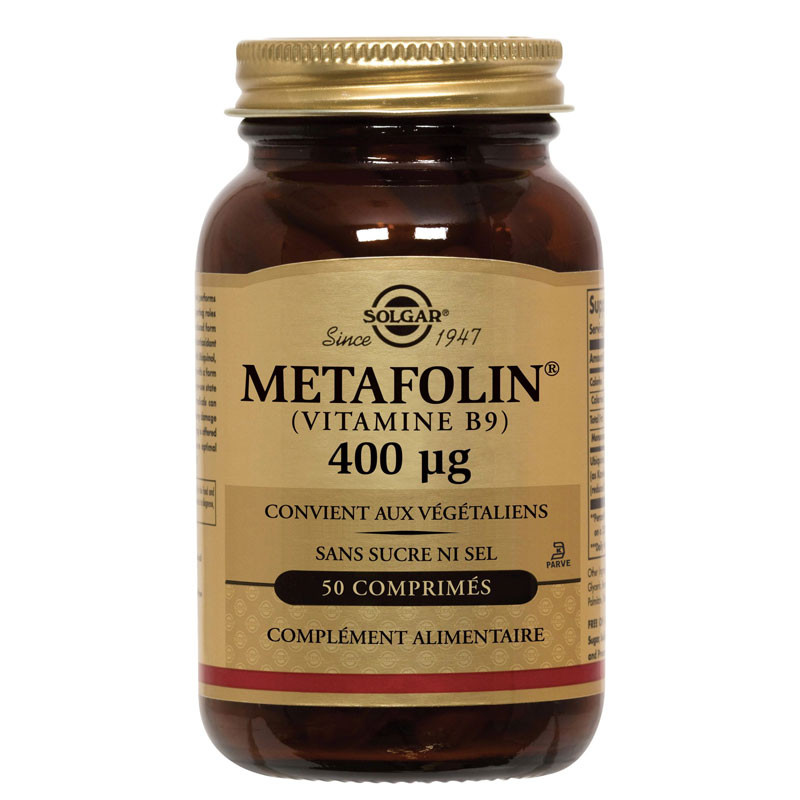 METAFOLIN® 400 µg 400µg 50 comprimés SOLGAR