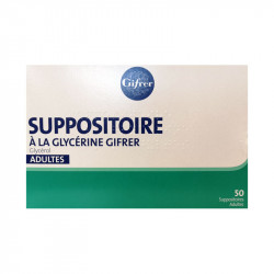 SUPPOSITOIRES A LA GLYCERINE ADULTES 50 SUPPOSITOIRES GIFRER