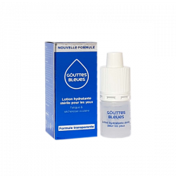 GOUTTES BLEUES LOTION HYDRATANTE STERILE YEUX 10ML OMEGA PHARMA