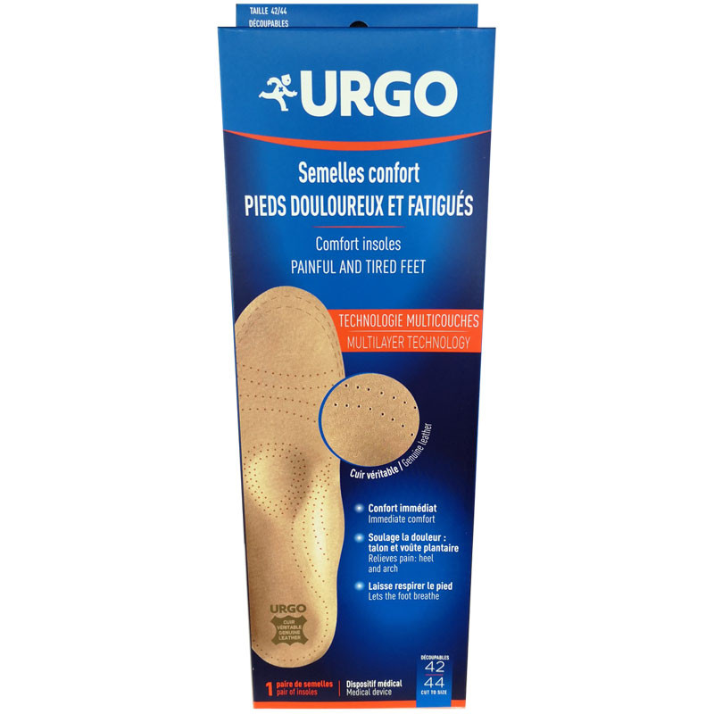 SEMELLES CONFORT TAILLE 42/44 URGO