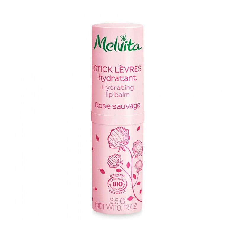 STICK LEVRES HYDRATANT ROSE SAUVAGE 3.5G MELVITA STICK LEVRES HYDRATANT ROSE SAUVAGE 3.5G MELVITA