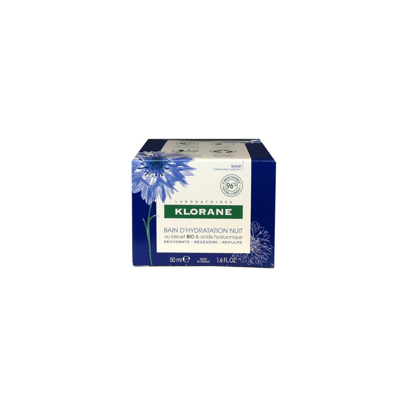 BLEUET BAIN D'HYDRATATION NUIT 50ML KLORANE BLEUET BAIN D'HYDRATATION NUIT 50ML KLORANE