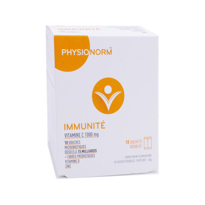 PHYSIONORM IMMUNITÉ 10 SACHETS DOUBLES IMMUBIO