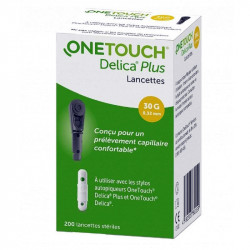 ONETOUCH DELICA PLUS LANCETTES X 200