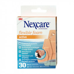 PANSEMENTS FLEXIBLE FOAM ACTIVE X 30 NEXCARE