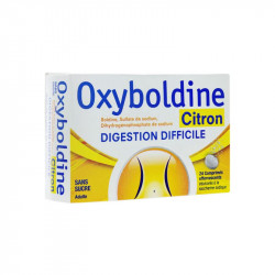 OXYBOLDINE CITRON 24 COMPRIMES EFFERVESCENTS COOPER