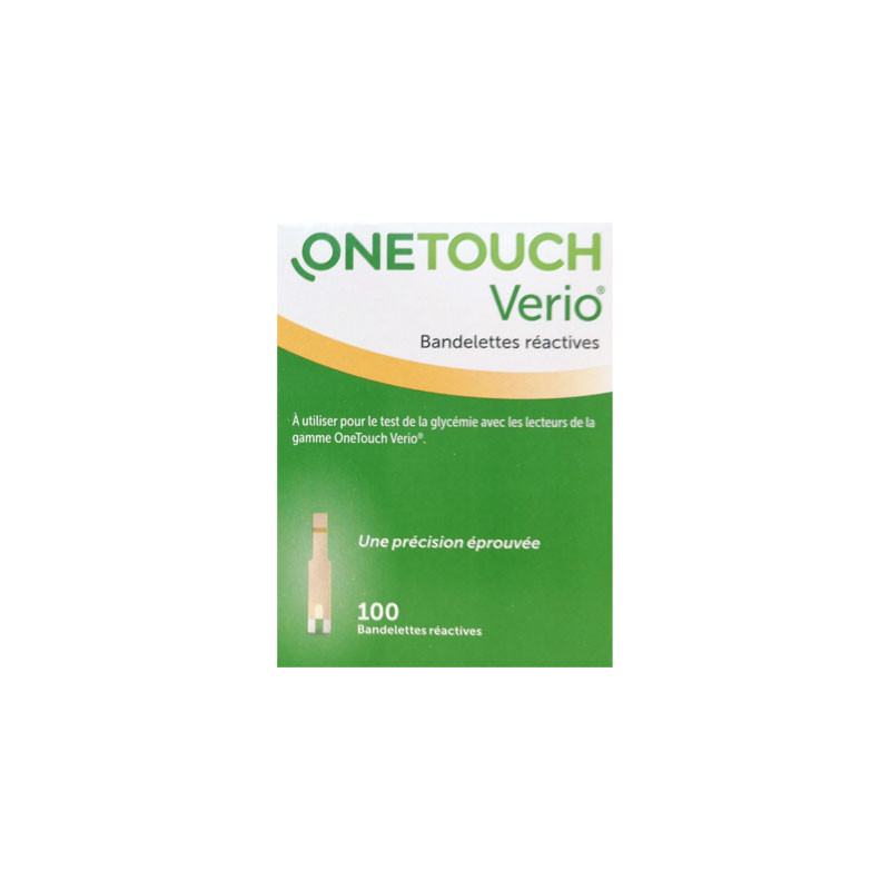 ONETOUCH VERIO 100 BANDELETTES REACTIVES