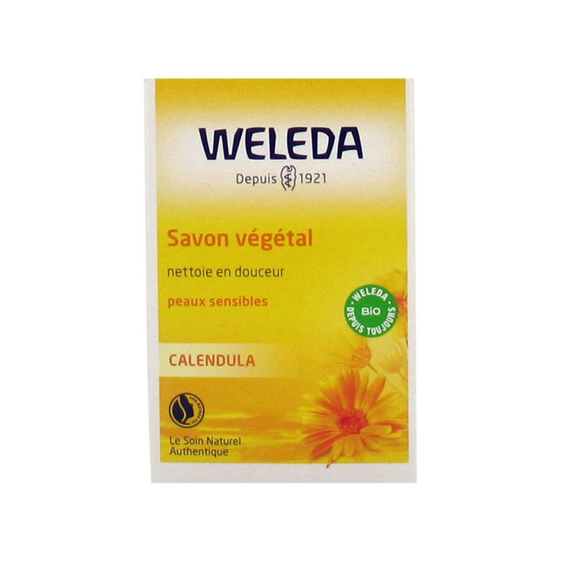 SAVON VEGETAL CALENDULA 100G WELEDA