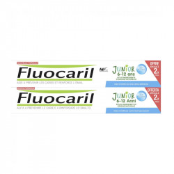 GEL BUBBLE JUNIOR 6-12ANS LOT DE 2 X 75ML FLUOCARIL