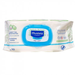 MUSTELA Lingettes Nettoyantes à l'Avocat Bio Bébé & Enfant