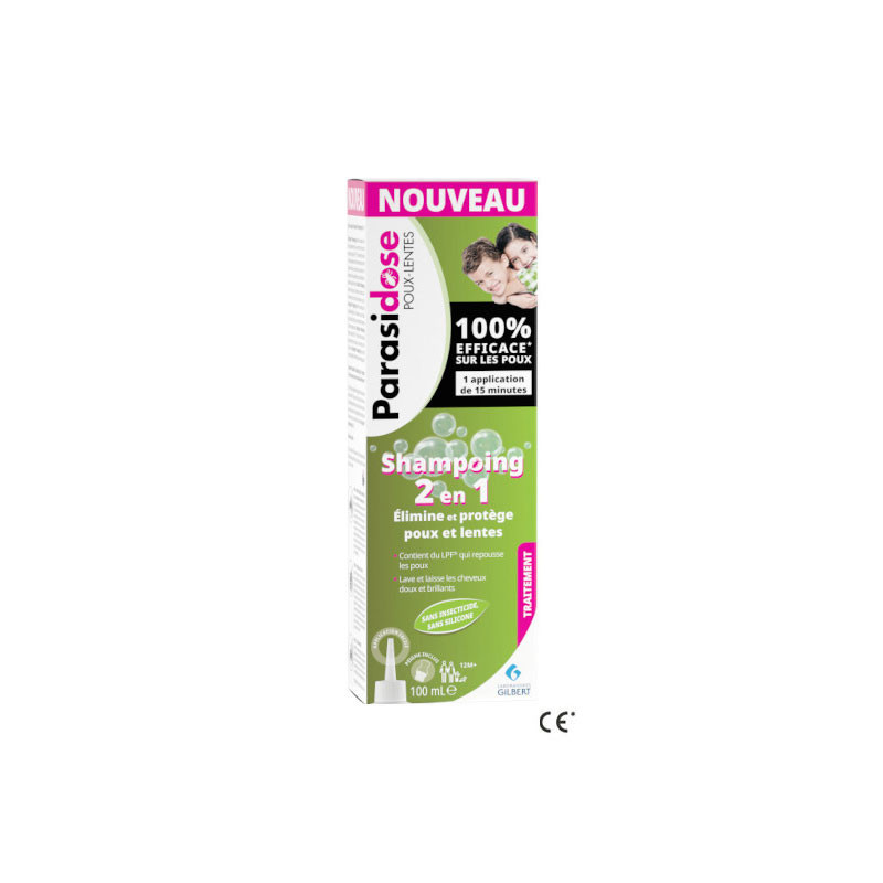 PARASIDOSE SHAMPOOING 2 en 1 POUX LENTES 100ML GILBERT LABORATOIRES PARASIDOSE SHAMPOOING 2 en 1 POUX LENTES 100ML GILBERT LABORATOIRES