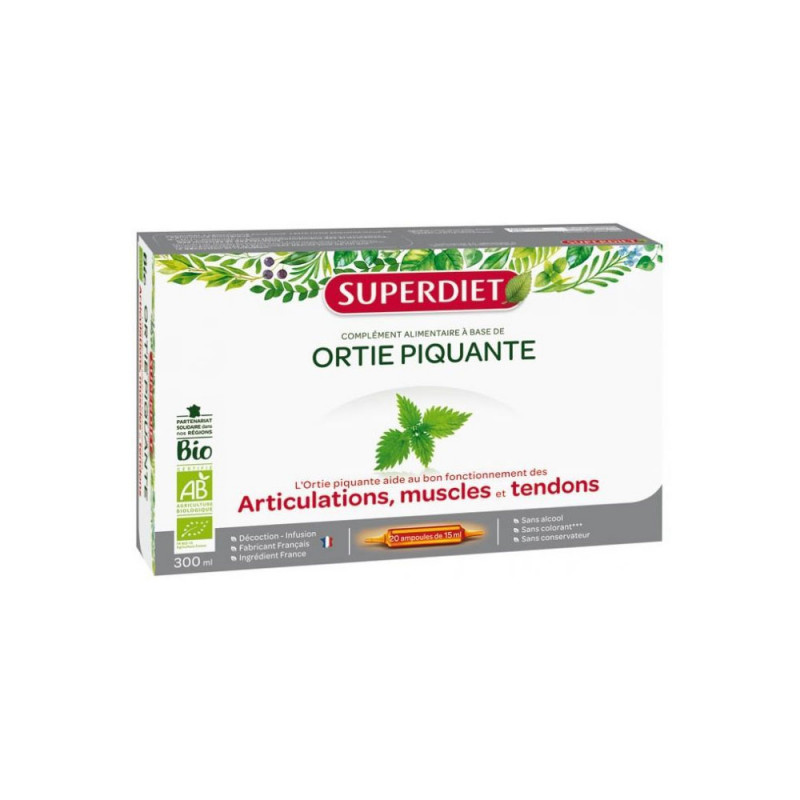 ORTIE PIQUANTE BIO 20 AMPOULES SUPERDIET