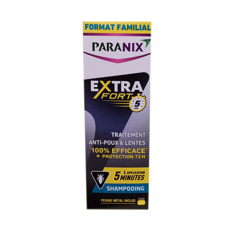 PARANIX EXTRAFORT SHAMPOOING ANTIPOUX et LENTES 5 MINUTES 300 ml