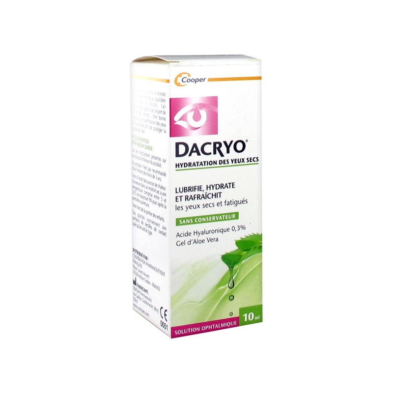 DACRYO SOLUTION OPHTALMIQUE HYDRATATION DES YEUX SECS 10ML COOPER