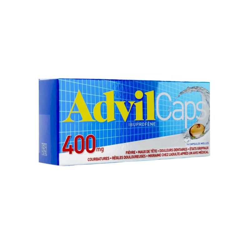 ADVILCAPS 400 MG 14 CAPSULES ADVIL