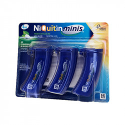 NIQUITIN MINIS MENTHE FRAICHE SANS SUCRE 4MG 60 COMPRIMES A SUCER OMEGA PHARMA