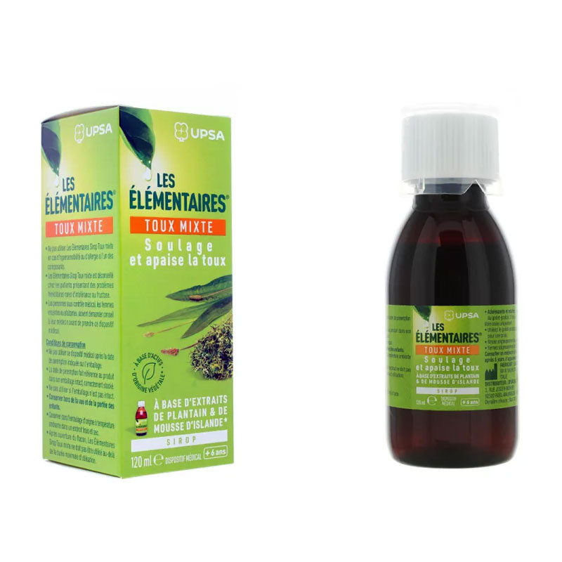 LES ELEMENTAIRES SIROP TOUX MIXTE 120ML UPSA