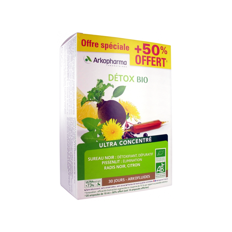 ARKOFLUIDES DETOX BIO 30 JOURS ARKOPHARMA