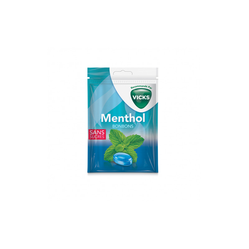 BONBONS MENTHOL SANS SUCRES 72g VICKS