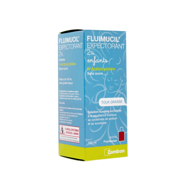 FLUIMUCIL EXPECTORANT 2% ENFANTS TOUX GRASSE 100ML ZAMBON