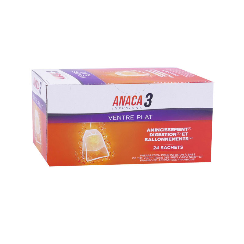 ANACA 3+ INFUSIONS VENTRE PLAT 24 SACHETS NUTRAVALIA ANACA 3+ INFUSIONS VENTRE PLAT 24 SACHETS NUTRAVALIA