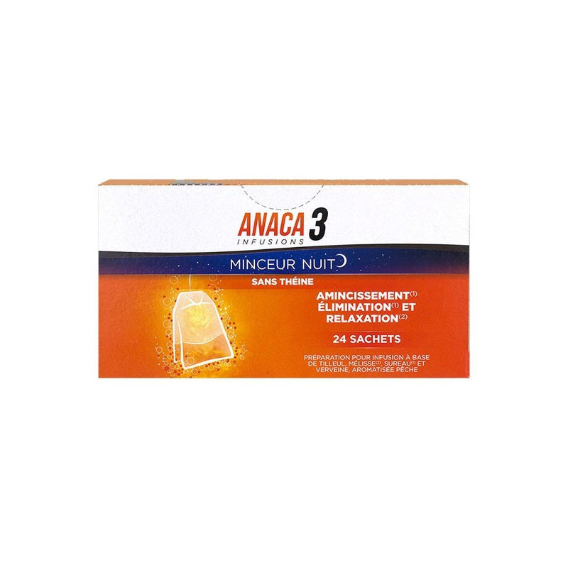 ANACA 3+ INFUSIONS MINCEUR NUIT 24 SACHETS NUTRAVALIA ANACA 3+ INFUSIONS MINCEUR NUIT 24 SACHETS NUTRAVALIA