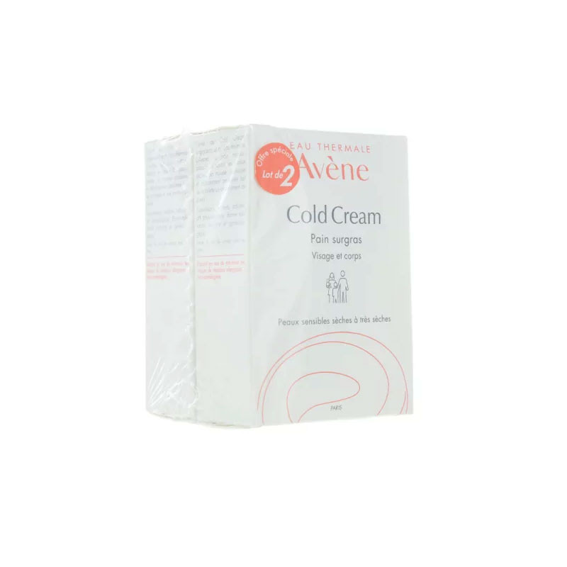 COLD CREAM  LOT DE 2 PAINS 100 G  AVENE