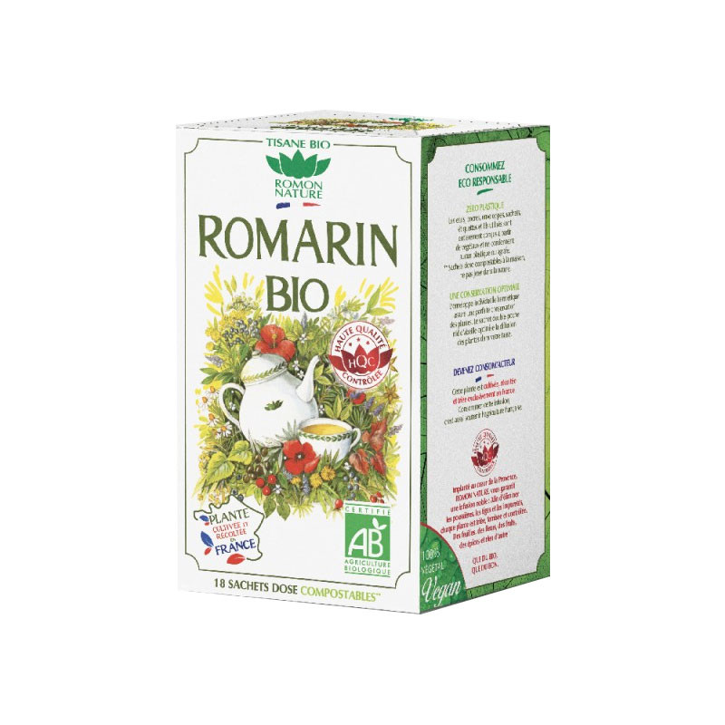 TISANE ROMARIN BIO 18 sachets ROMON NATURE