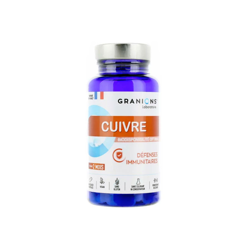 GRANIONS CUIVRE OLIGO ELEMENTS 60 GELULES