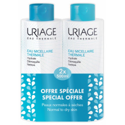 EAU MICELLAIRE PEAUX NORMAL A SECHES 2X500ML URIAGE