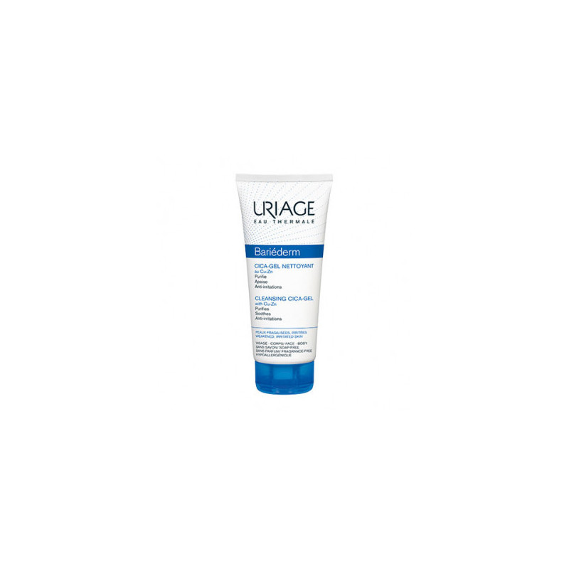 BARIEDERM CICA GEL NETTOYANT CU-ZN 200ML URIAGE