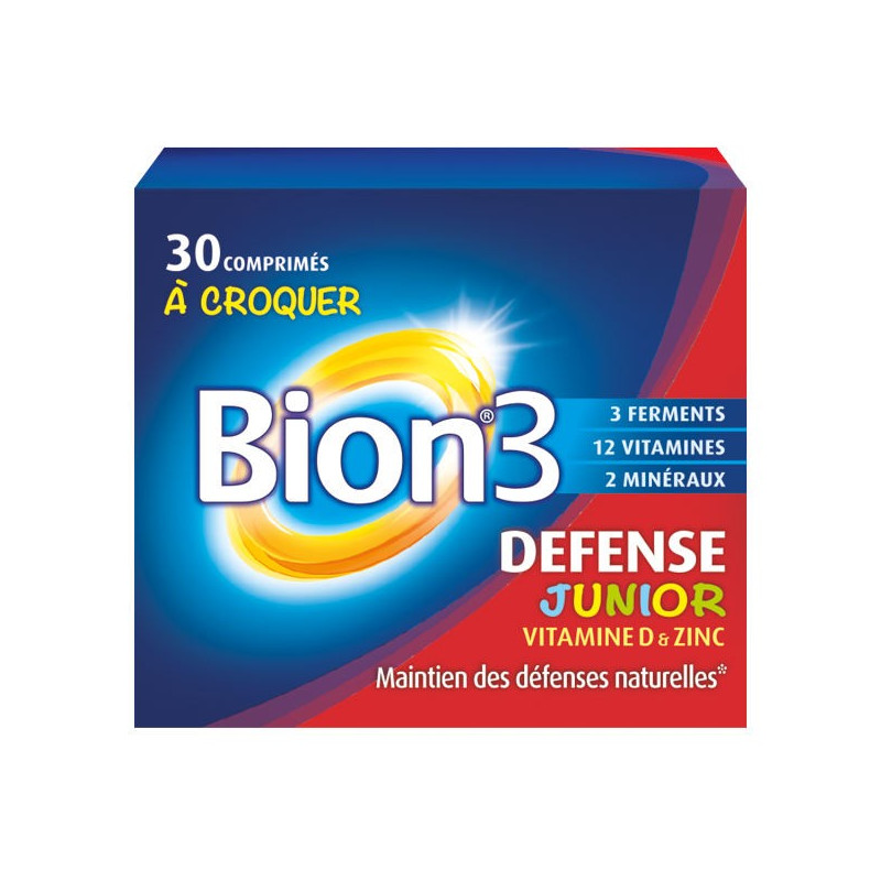 BION 3 DEFENSE JUNIORS 30 COMPRIMES à CROQUER