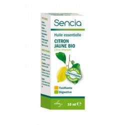 SENCIA HUILE ESSENTIELLE CITRON JAUNE BIO 10ML COOPER