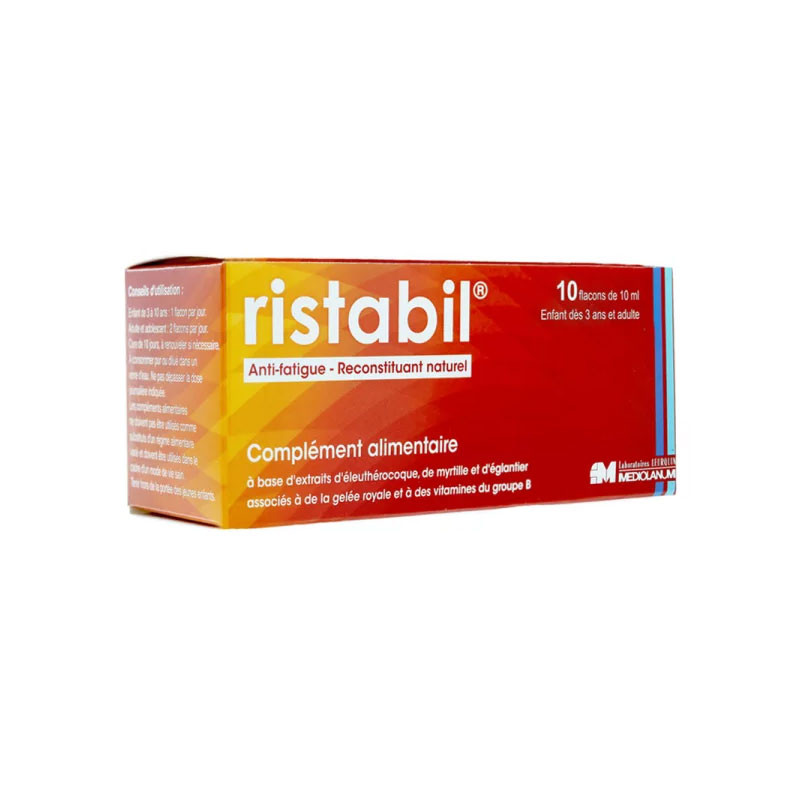 RISTABIL 10 FLACONS DE 10ML LEURQUIN MEDIOLANUM