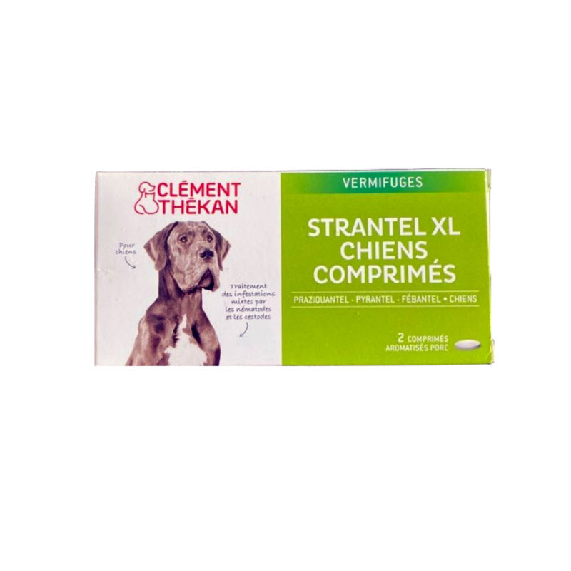 STRANTEL XL CHIENS 2 COMPRIMES CLEMENT THEKAN STRANTEL XL CHIENS 2 COMPRIMES CLEMENT THEKAN