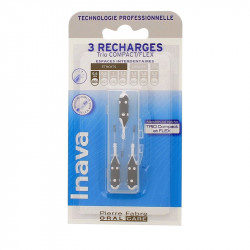 RECHARGE BROSSETTES INTERDENTAIRES TRIO COMPACT FLEX ETROITS ISO0 0.6mm INAVA